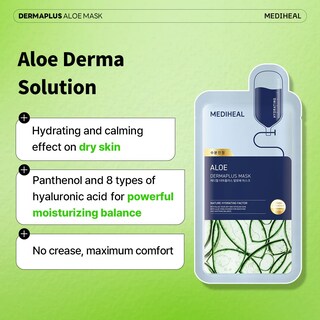 Foto 3 | Foto 3 | Mascarilla Mediheal Dermaplus Aloe Hydrating (10 Unidades) - Venta Internacional.