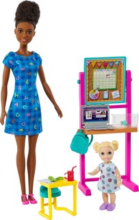 Foto 2 | Foto 2 | Playset Barbie Careers Teacher Con Muñeca Y Muebles A La Moda - Venta Internacional.