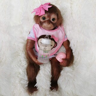 Foto 1 | Foto 1 | Muñeca Reborn Monkey Wamdoll Realista De 50 Cm Con Atuendos - Venta Internacional.