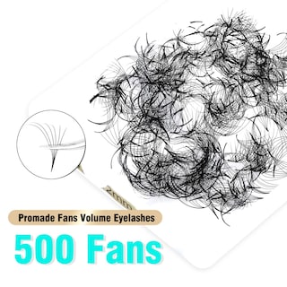 Foto 2 | Foto 2 | Extensiones De Pestañas Vavalash 500 Ventiladores Prefabricados 6d 0 07 Mm 14 Mm - Venta Internacional.