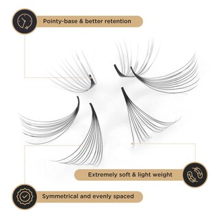 Foto 3 | Foto 3 | Extensiones De Pestañas Con Volumen Prefabricadas Lashview 1000 10d D Curl - Venta Internacional.