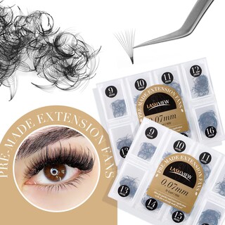 Foto 6 | Foto 6 | Extensiones De Pestañas Con Volumen Prefabricadas Lashview 1000 10d D Curl - Venta Internacional.