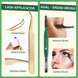 Foto 5 | Foto 5 | Kit De Extensión De Pestañas Diy Keyyou 144 Piezas Kit Lash Clusters Y12 - Venta Internacional.