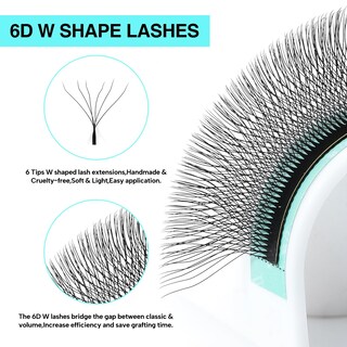Foto 3 | Foto 3 | Extensión De Pestañas Vavalash 6d En Forma De W 0.07 D Rizo De 8 Mm - Venta Internacional.