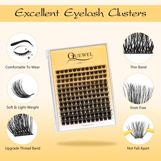 Foto 3 | Foto 3 | Kit De Racimos De Pestañas Quewel Lash Clusters Bond Waterproof - Venta Internacional.
