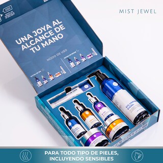 Foto 7 | Foto 7 | Mist Jewel Kit Facial Luxe Skincare Completo Cremas Día Y Noche 3 Serum Limpiador Facial Y Crema Contorno De Ojos | Paquete Co