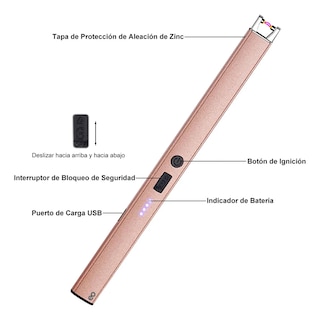 Foto 2 | Foto 2 | Encendedor Eléctrico Usb Recargable 2 Pcs Eo Safe Imports Esi-21494 Rosa