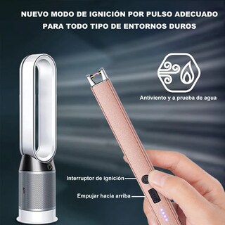 Foto 3 | Foto 3 | Encendedor Eléctrico Usb Recargable 2 Pcs Eo Safe Imports Esi-21494 Rosa