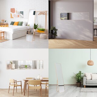 Foto 7 | Foto 7 | Onof Aura Espejo Cuerpo Completo Grande Marco Rectangular Moderno - Dorado