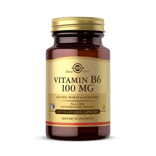 Foto 1 | Foto 1 | Suplemento Solgar De Vitamina B6 En Cápsulas Vegetales 100 Mg 100 Unidades
