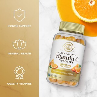Foto 2 | Foto 2 | Gomitas De Vitamina C Solgar Ultra Potency 1000 Mg 60 Porciones