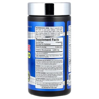 Foto 2 | Foto 2 | Suplemento Allmax Creatine 3000 120 Cápsulas Vegetarianas (750 Mg/cápsula) - Venta Internacional.