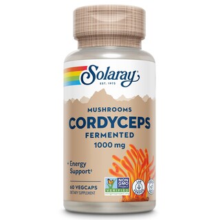 Foto 1 | Foto 1 | Suplemento De Hongo Cordyceps Fermentado Solaray 1000 Mg 60 Cápsulas Vegetales