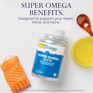 Foto 3 | Foto 3 | Suplemento Solaray Super Omega 3 7 9 120 Cápsulas Blandas