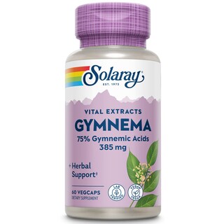Foto 1 | Foto 1 | Suplemento De Extracto De Hoja De Gymnema De Solaray 385 Mg 60 Cápsulas Vegetales