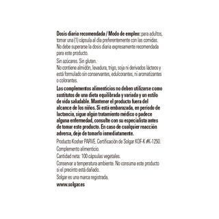 Foto 2 | Foto 2 | Suplemento Solgar De Vitamina B1 (tiamina) 100 Mg 100 Cápsulas