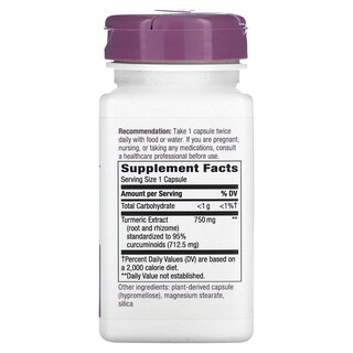 Foto 2 | Foto 2 | Suplemento De Extracto De Cúrcuma Premium De Nature's Way 750 Mg 60 Cápsulas - Venta Internacional.