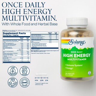 Foto 3 | Foto 3 | Multivitamínico Solaray De Alta Energía  120 Cápsulas Vegetales  Una Vez Al Día