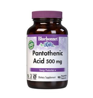 Foto 1 | Foto 1 | Suplemento De Ácido Pantoténico Bluebonnet 500 Mg 90 Cápsulas Vegetales