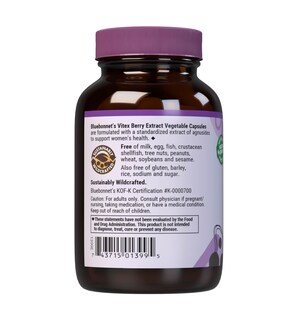 Foto 3 | Foto 3 | Suplemento De Extracto De Bayas Vitex De Bluebonnet Nutrition 60 Cápsulas