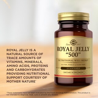 Foto 3 | Foto 3 | Suplemento Solgar Royal Jelly 500 60 Cápsulas Blandas Sin Gluten
