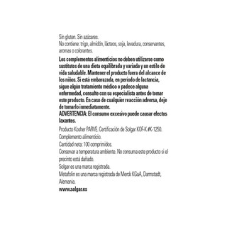 Foto 2 | Foto 2 | Suplemento De Folato Solgar 666 Mcg Dfe (metafolina 400 Mcg) 100 Tabletas