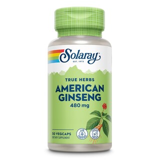 Foto 1 | Foto 1 | Suplemento Solaray De Ginseng Americano 480 Mg 50 Cápsulas Vegetales
