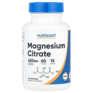 Foto 1 | Foto 1 | Suplemento Nutricost De Citrato De Magnesio 60 Cápsulas (105 Mg) - Venta Internacional.