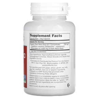 Foto 2 | Foto 2 | Protocolo De Suplementos Para Maca Cruda Life Balance 750 Mg 90 Cápsulas - Venta Internacional.