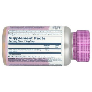 Foto 2 | Foto 2 | Suplemento Solaray Vital Extracts De Cúrcuma  600 Mg  60 Cápsulas Vegetales