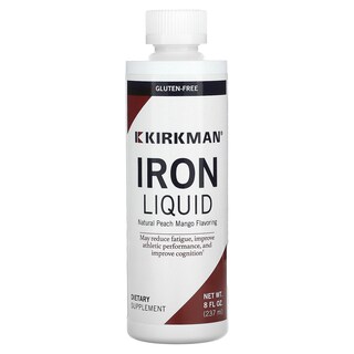 Foto 1 | Foto 1 | Suplemento Kirkman Labs Iron Liquid  Natural  Melocotón Y Mango  237 Ml - Venta Internacional.