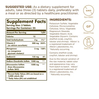 Foto 3 | Foto 3 | Suplemento Solgar Extra Strength Glucosamina Y Condroitina 75 Tabletas