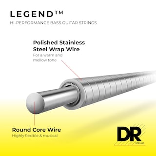 Foto 5 | Foto 5 | Cuerdas Para Bajo Dr Strings Legend Acero Inoxidable Pulido - Venta Internacional.