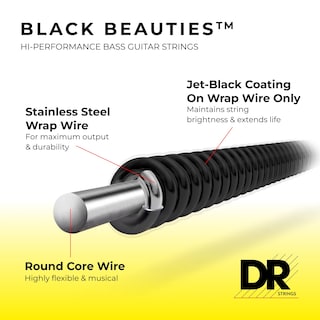 Foto 4 | Foto 4 | Cuerdas Para Bajo Eléctrico Dr Strings Black Beauties Bkb-40 - Venta Internacional.