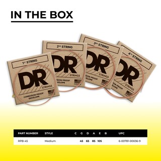 Foto 2 | Foto 2 | Cuerdas Para Bajo Acústico Dr Strings Phosphor Bronze 45-105 - Venta Internacional.