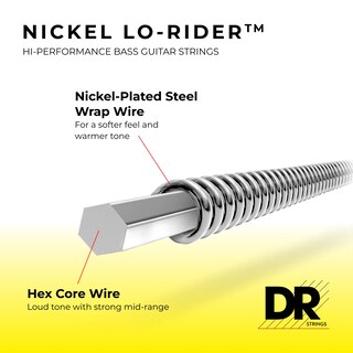 Foto 2 | Foto 2 | Cuerdas Para Bajo Dr Strings Nickel Lo-rider De 5 Cuerdas 45-125 - Venta Internacional.