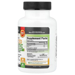 Foto 2 | Foto 2 | Suplemento Bioschwartz Ultra Premium Advanced Prebiótico 60 Cápsulas - Venta Internacional.