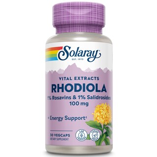 Foto 1 | Foto 1 | Suplemento Solaray: Extracto De Raíz De Rodiola 100 Mg 30 Unidades