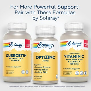 Foto 3 | Foto 3 | Suplemento Solaray Optizinc 30 Mg De Zinc Quelado 60 Cápsulas Vegetales