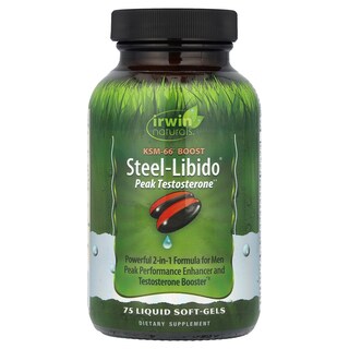 Foto 1 | Foto 1 | Suplemento Steel-libido Peak Testosterone De Irwin Naturals 75 Cápsulas Blandas - Venta Internacional.