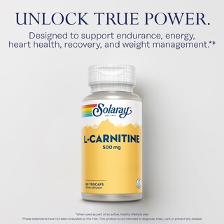 Foto 2 | Foto 2 | Suplemento Solaray L-carnitina De 500 Mg De Aminoácidos En Forma Libre