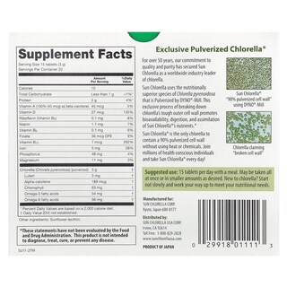 Foto 2 | Foto 2 | Suplemento Sun Chlorella Chlorella 200 Mg 300 Comprimidos - Venta Internacional.