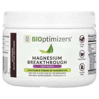 Foto 1 | Foto 1 | Suplemento Bioptimizers Magnesium Breakthrough Ponche De Frutas De 126 G - Venta Internacional.