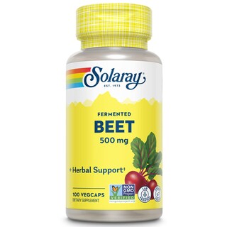 Foto 1 | Foto 1 | Suplemento: Extracto De Raíz De Remolacha Fermentada Solaray 500 Mg 100 Cápsulas Vegetales