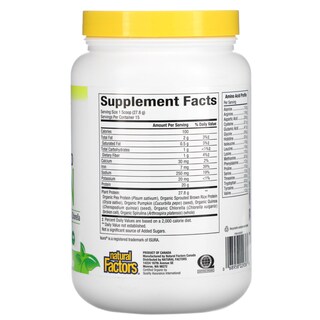 Foto 2 | Foto 2 | Proteína En Polvo Natural Factors Cruda Orgánica 100% De Origen Vegetal - Venta Internacional.