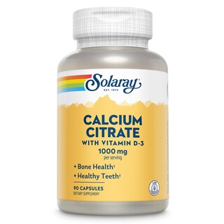 Foto 1 | Foto 1 | Citrato De Calcio Con Vitamina D3 1000 Mg Solaray 90 Cápsulas