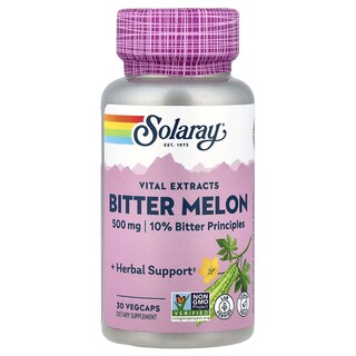 Foto 1 | Foto 1 | Suplemento Solaray Vital Extracts De Melón Amargo 500 Mg 30 Cápsulas Vegetales