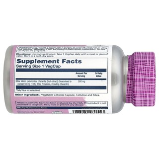 Foto 2 | Foto 2 | Suplemento Solaray Vital Extracts De Melón Amargo 500 Mg 30 Cápsulas Vegetales