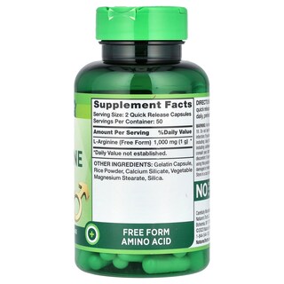 Foto 2 | Foto 2 | Suplemento Nature's Truth L-arginina 500 Mg 100 Cápsulas - Venta Internacional.