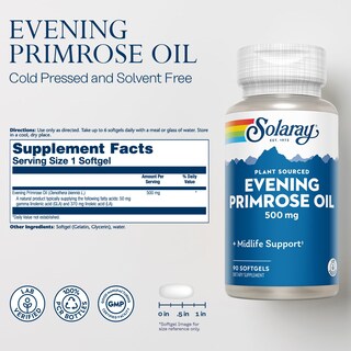 Foto 2 | Foto 2 | Suplemento Solaray De Aceite De Onagra De Alta Potencia 500 Mg